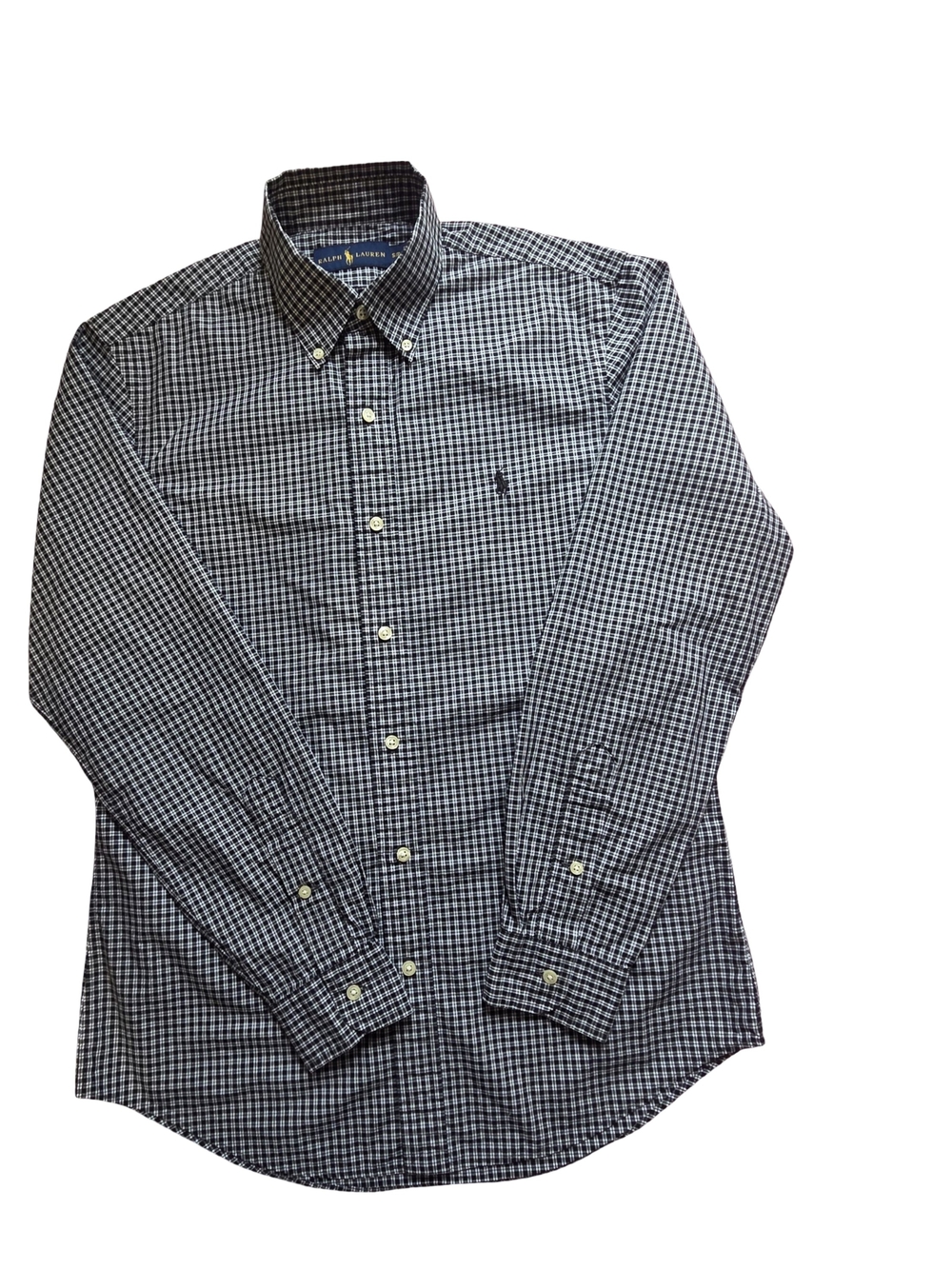 Polo by Ralph Lauren Men's Long-Sleeve Check Button-Down Shirt - Navy/White